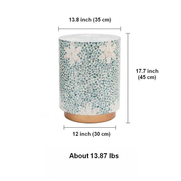 Modern Small Sofa Side Table, Unique Small End Table, Creative Coffee Table, Contemporary Round Side Table, Portable Casual Side Table-Grace Painting Crafts