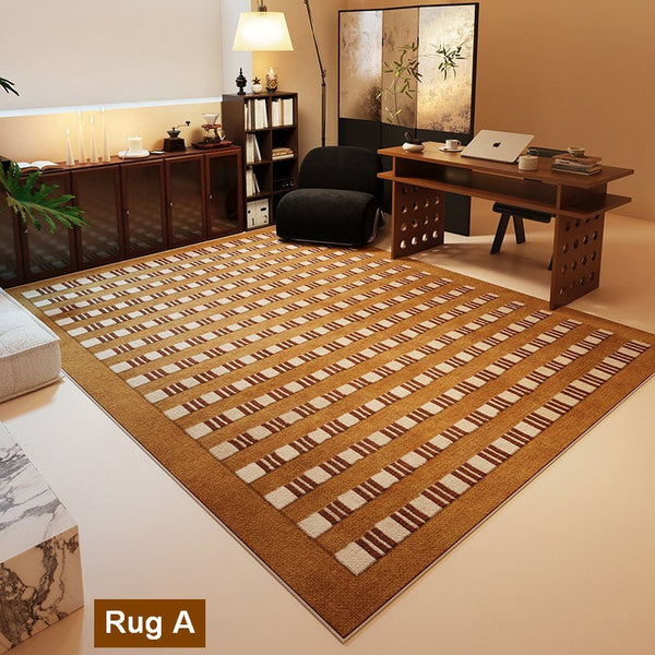 Living Room Colorful Modern Rugs, Geometric Modern Rugs for Dining Room, Mid Century Modern Rugs, Contemporary Abstract Rugs under Coffee Table-Grace Painting Crafts