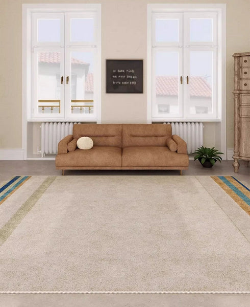Modern Rugs under Dining Room Table, Abstract Area Rugs for Living Room, Modern Carpets for Kitchen, Geometric Contemporary Modern Rugs Next to Bed-Grace Painting Crafts