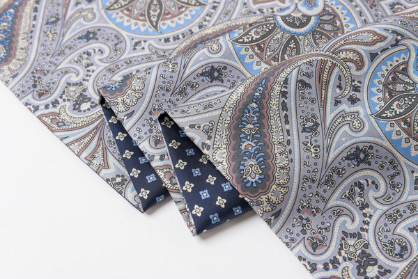 Business Silk Scarf Men, Silk Scarf For Suit, British Style Long Scarf, Luxury Silk Neck Scarf, Mens Spring Autumn Scarf, Formal Wear Silk Scarf, Silk Ascot For Men, Lightweight Silk Scarf Men-Grace Painting Crafts
