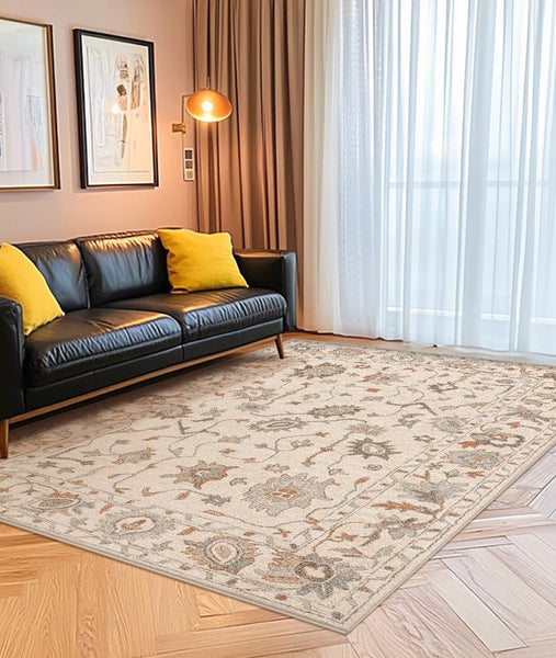 Flower Pattern Modern Rugs for Farmhouse, Bedroom Modern Rugs, Modern Rugs for Dining Room, Modern Rugs for Living Room-Grace Painting Crafts