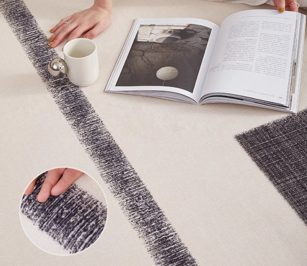 Abstract Area Rugs for Living Room, Geometric Contemporary Modern Rugs Next to Bed, Modern Carpets for Office, Modern Soft Rugs under Dining Room Table-Grace Painting Crafts