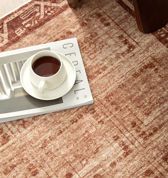 Large Abstract Rugs for Living Room, Mid Century Geometric Contemporary Modern Rugs Next to Bed, Large Modern Area Rugs-Grace Painting Crafts