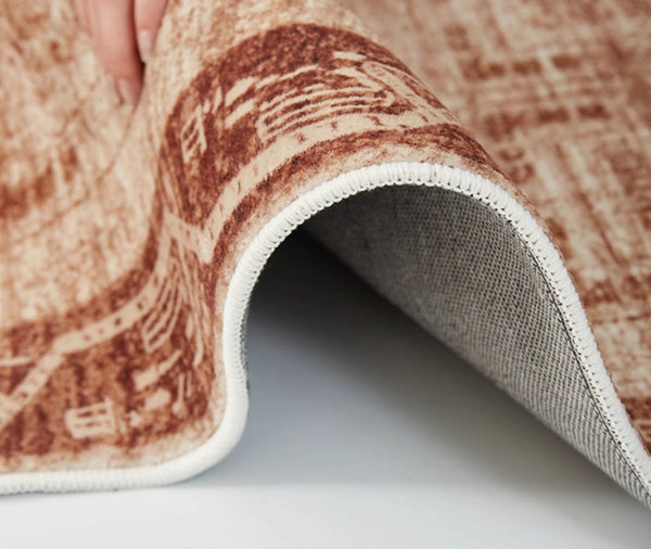 Large Abstract Rugs for Living Room, Mid Century Geometric Contemporary Modern Rugs Next to Bed, Large Modern Area Rugs-Grace Painting Crafts