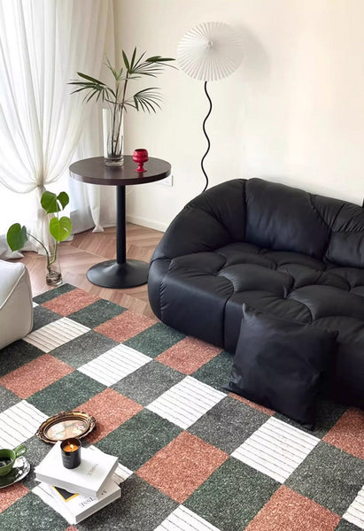 Mid Century Geometric Carpets, Modern Rugs under Dining Room Table, Abstract Modern Rugs for Living Room, Contemporary Modern Rugs Next to Bed-Grace Painting Crafts