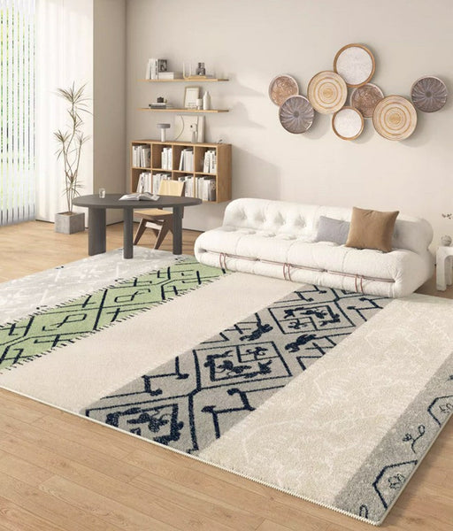 Abstract Area Rugs for Living Room, Modern Rugs for Dining Room, Modern Runner Rugs for Hallway, Thick Contemporary Area Rugs Next to Bed-Grace Painting Crafts