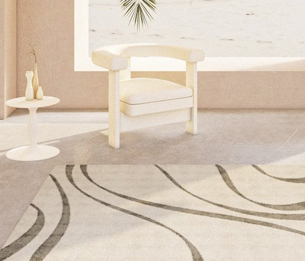 Modern Hallway Runner Rugs, Dining Room Modern Rug Ideas, Large Modern Rugs for Living Room, Contemporary Rugs Next to Bed, Modern Runner Rugs for Entryway-Grace Painting Crafts