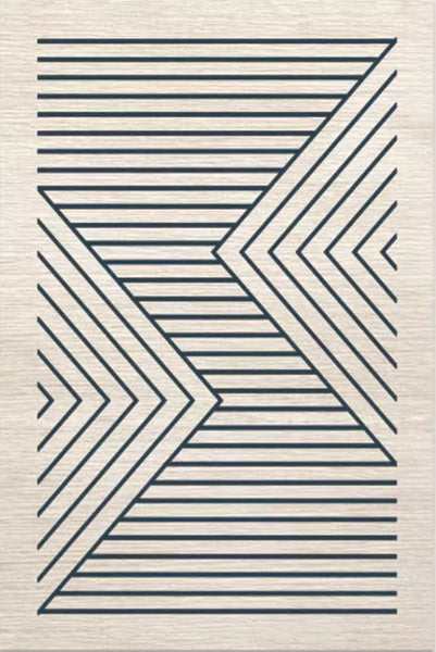 Contemporary Rugs for Living Room, Bathroom Runner Rugs, Bohemian Stripe Runner Rugs Next to Bed, Large Modern Rugs for Dining Room-Grace Painting Crafts