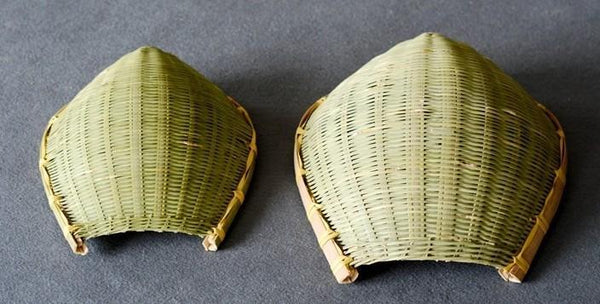 Natural Bamboo Stroage Basket, Kitchen Storage Basket, Woven Storage Baskets, Snacks Pantry Storage Basket, Set of 2-Grace Painting Crafts