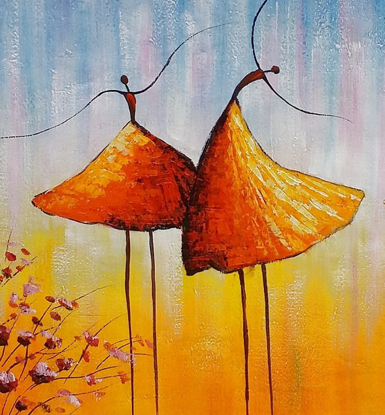 Wall Art Paintings, Paintings for Bedroom, Canvas Abstract Painting, Large Painting for Sale, Ballet Dancer Painting, Abstract Canvas Painting-Grace Painting Crafts