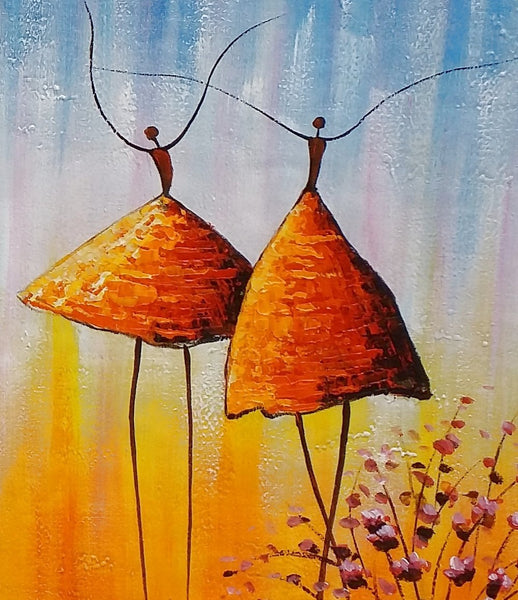 Wall Art Paintings, Paintings for Bedroom, Canvas Abstract Painting, Large Painting for Sale, Ballet Dancer Painting, Abstract Canvas Painting-Grace Painting Crafts