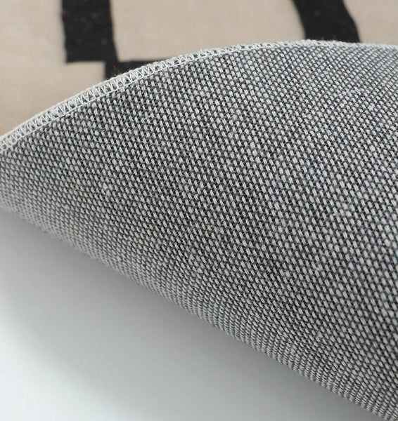 Modern Rugs for Dining Room, Mid Century Modern Rugs Next to Bed, Thick Contemporary Rugs for Bedroom, Modern Carpets for Living Room-Grace Painting Crafts