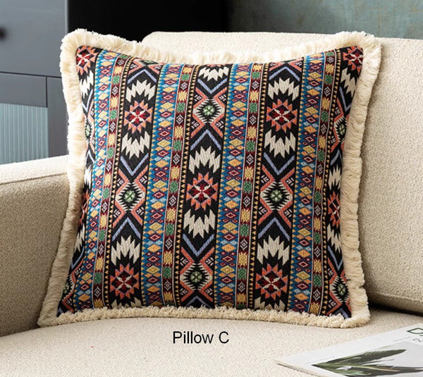 Large Bohemian Decorative Sofa Pillows for Living Room, Modern Geometric Pillows, Decorative Throw Pillows for Bedroom, Oriental Throw Pillow for Couch-Grace Painting Crafts