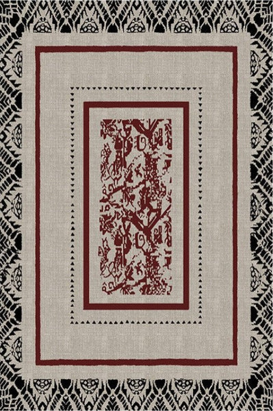 Dining Room Floor Rugs, Abstract Contemporary Rugs for Bedroom, Mid Century Area Rugs for Living Room, Elegant Modern Area Rugs under Sofa, Modern Carpets for Office-Grace Painting Crafts