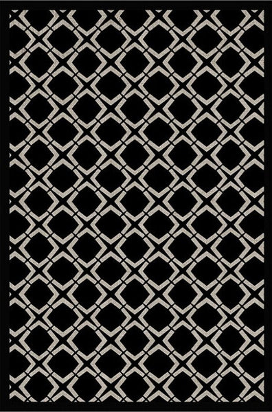 Abstract Contemporary Rugs for Bedroom, Modern Area Rugs under Sofa, Modern Black Rugs for Living Room, Dining Room Floor Rugs, Modern Carpets for Office-Grace Painting Crafts