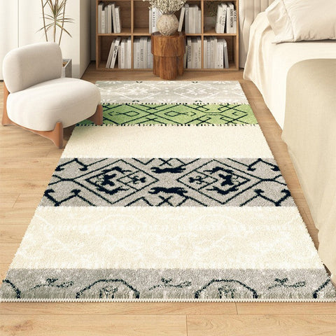 Contemporary Runner Rugs for Living Room, Thick Modern Runner Rugs Next to Bed, Hallway Runner Rugs, Bathroom Runner Rugs, Kitchen Runner Rugs-Grace Painting Crafts