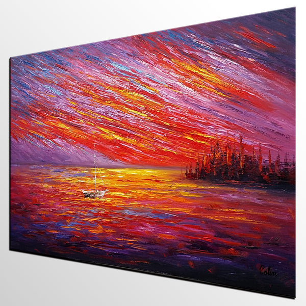 Oil Painting, Original Wall Art, Landscape Painting, Custom Large Art, Canvas Art, Wall Art, Original Artwork, Canvas Painting, Modern Art, Abstract Art