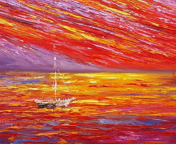 Oil Painting, Original Wall Art, Landscape Painting, Custom Large Art, Canvas Art, Wall Art, Original Artwork, Canvas Painting, Modern Art, Abstract Art-Grace Painting Crafts