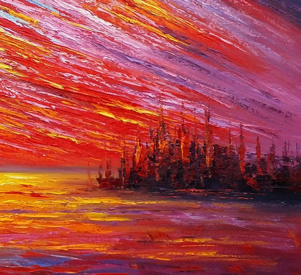 Oil Painting, Original Wall Art, Landscape Painting, Custom Large Art, Canvas Art, Wall Art, Original Artwork, Canvas Painting, Modern Art, Abstract Art-Grace Painting Crafts