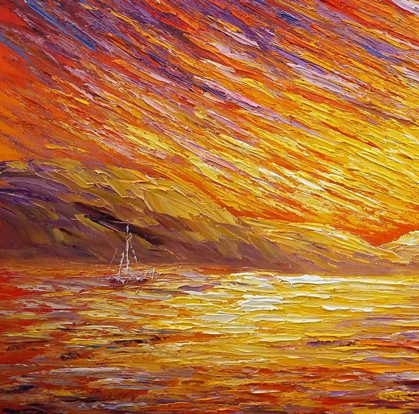 Canvas Art, Original Wall Art, Landscape Painting, Abstract Art, Custom Extra Large Oil Painting