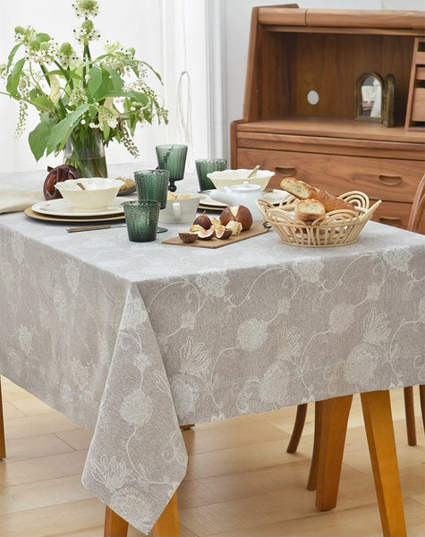 Rustic Table Covers for Kitchen, Country Farmhouse Tablecloth, Square Tablecloth for Round Table, Large Rectangle Tablecloth for Dining Room Table-Grace Painting Crafts