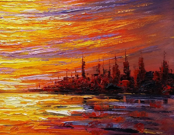 Landscape Painting, Large Wall Art, Canvas Art, Abstract Art, Original Artwork, Custom Canvas Painting, Modern Art, Oil Painting 220-Grace Painting Crafts