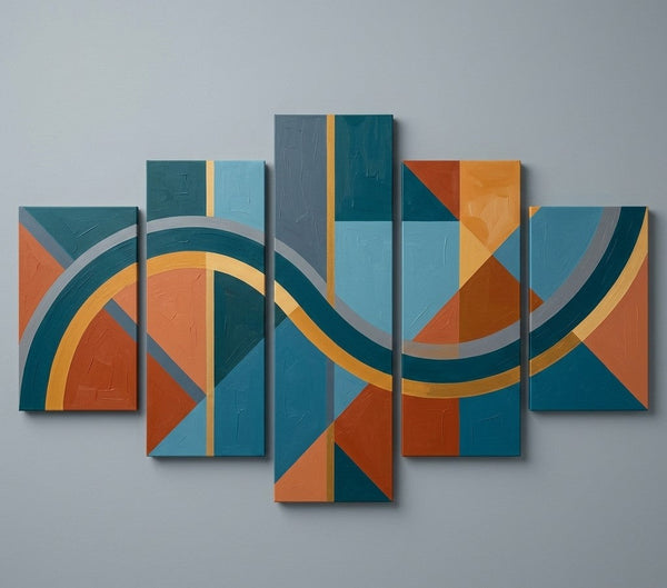 Oversized Modern Wall Art Paintings, Original Abstract Paintings, Geometric Canvas Art-Grace Painting Crafts