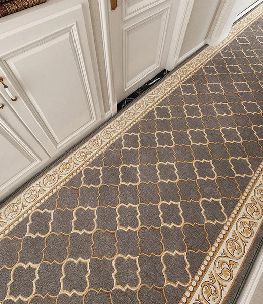 Long Hallway Runners, Non Slip Entryway Runner Rug Ideas, Extra Long Narrow Runner Rugs, Geometric Modern Long Hallway Runners,Contepmorary Runner Rugs-Grace Painting Crafts