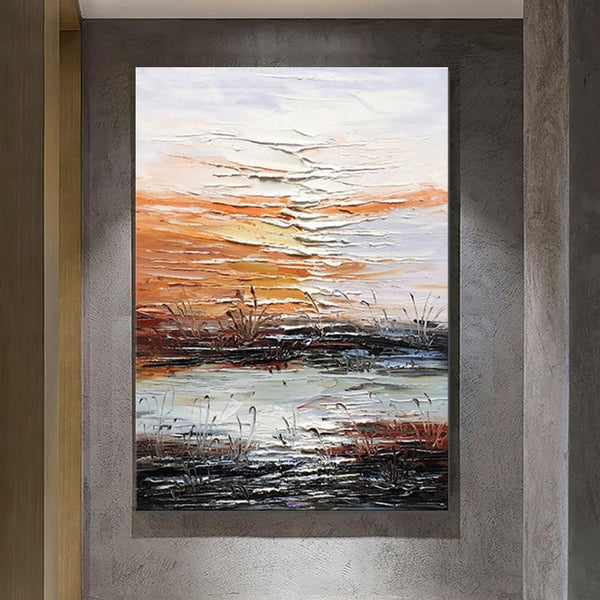 Abstract Canvas Painting, Modern Paintings for Living Room, Hand Painted Wall Art, Huge Painting for Sale-Grace Painting Crafts