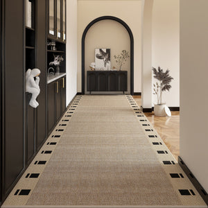 Washable Entrance Hallway Runners, Stain-resistant Non Slip Kitchen Runner Rugs, 25 Feet Extra Long Hallway Runners, Modern Long Hallway Runners-Grace Painting Crafts