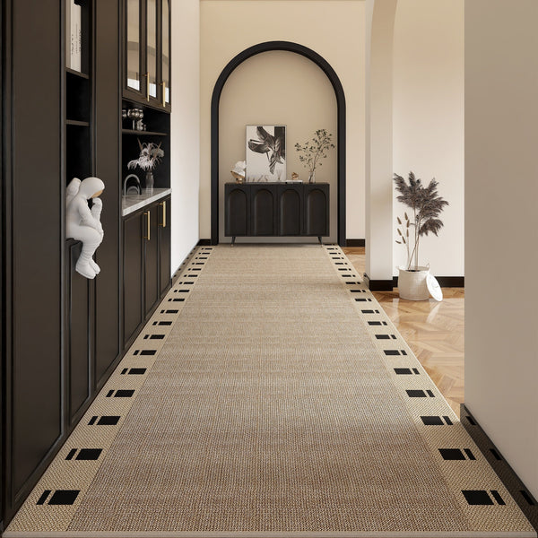Washable Entrance Hallway Runners, Stain-resistant Non Slip Kitchen Runner Rugs, 25 Feet Extra Long Hallway Runners, Modern Long Hallway Runners-Grace Painting Crafts