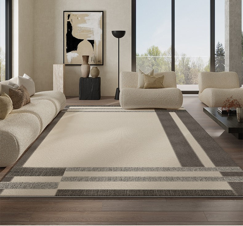 Geometric Contemporary Modern Rugs Next to Bed, Modern Carpets for Office, Abstract Area Rugs for Living Room, Modern Soft Rugs under Dining Room Table-Grace Painting Crafts