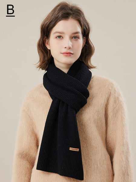 Fashion Designer Scarf, Casual Scarf for Women, Modern Winter Scarf, Cold Weather Scarf, Wool Scarf for Women, Soft Cashmere Scarf for Women-Grace Painting Crafts