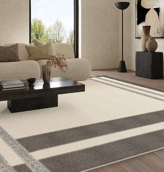 Geometric Contemporary Modern Rugs Next to Bed, Modern Carpets for Office, Abstract Area Rugs for Living Room, Modern Soft Rugs under Dining Room Table-Grace Painting Crafts
