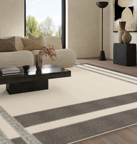Geometric Contemporary Modern Rugs Next to Bed, Modern Carpets for Office, Abstract Area Rugs for Living Room, Modern Soft Rugs under Dining Room Table-Grace Painting Crafts