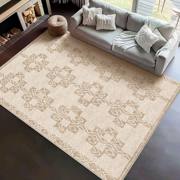 Modern Rug Ideas for Bedroom, Geometric Modern Rug Placement Ideas for Living Room, Contemporary Area Rugs for Dining Room-Grace Painting Crafts