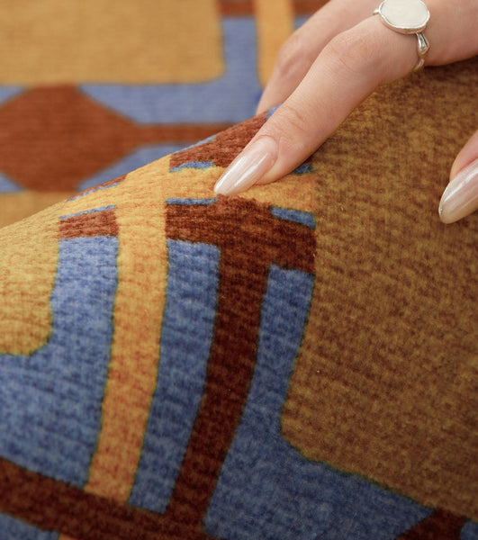 Modern Rugs under Coffee Table, Abstract Contemporary Round Rugs, Modern Rugs for Dining Room, Geometric Modern Rugs for Bedroom