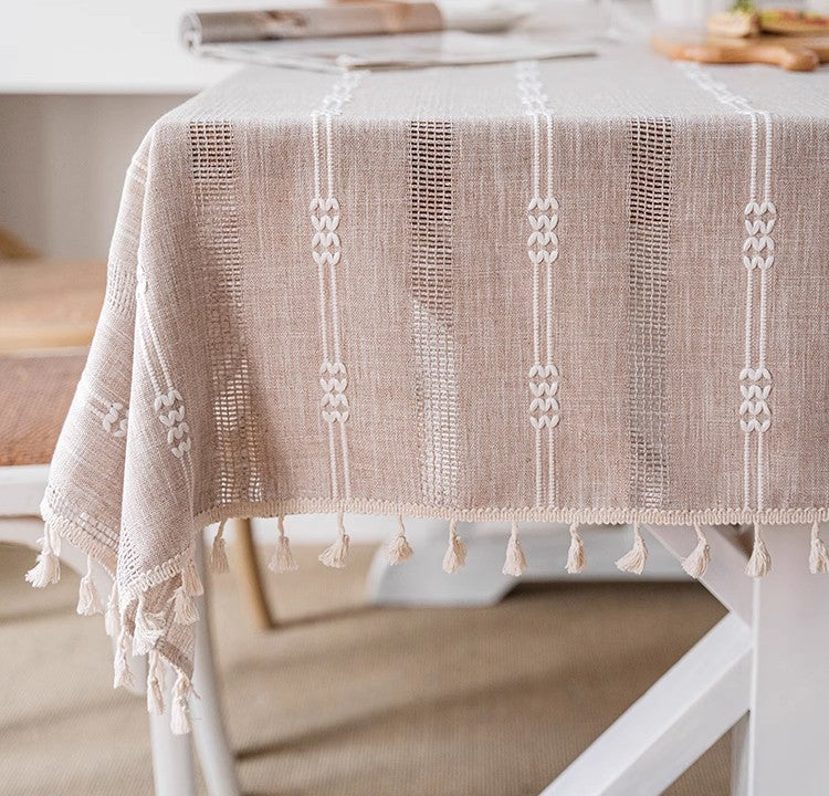 Rectangular Table Cloth for Dining Room Table, Linen Square Tablecloth for Kitchen, Large Modern Table Covers for Sale-Grace Painting Crafts