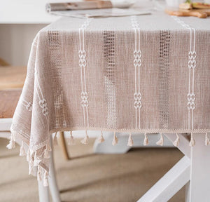 Rectangular Table Cloth for Dining Room Table, Linen Square Tablecloth for Kitchen, Large Modern Table Covers for Sale-Grace Painting Crafts