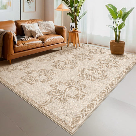 Abstract Modern Rug Ideas for Bedroom, Contemporary Area Rugs for Dining Room, Geometric Modern Rug Placement Ideas for Living Room-Grace Painting Crafts