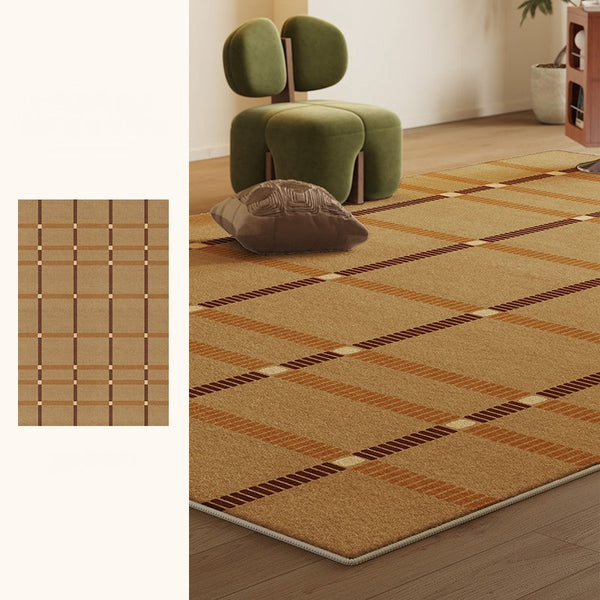 Modern Carpets Next to Bed, Contemporary Area Rugs for Bedroom, Mid Century Area Rugs, Modern Rugs under Dining Room Table-Grace Painting Crafts