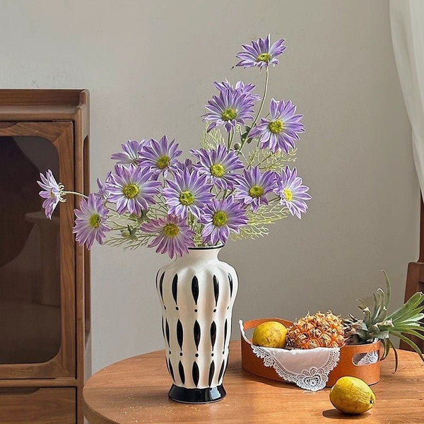 Modern Flower Vases on Table, Porcelain Flower Vases, Water Holding Flower Vases, Handmade Bouquet Ceramic Vases-Grace Painting Crafts