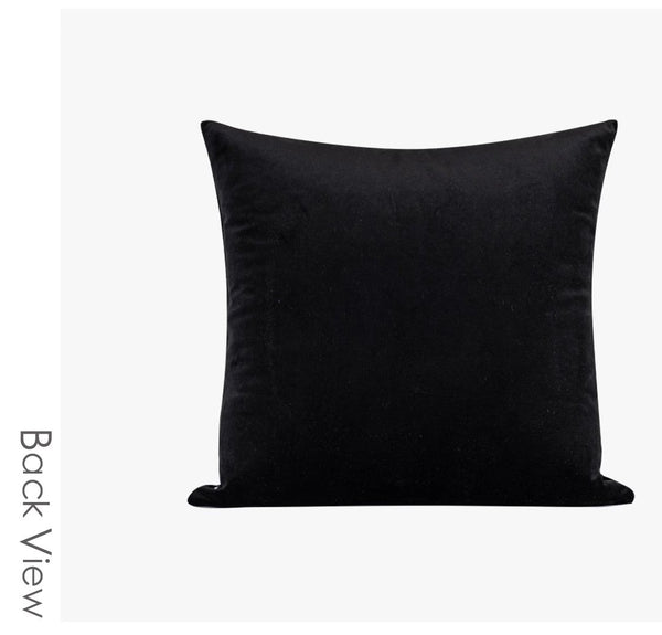 Abstract Contemporary Throw Pillow for Living Room, Black Decorative Throw Pillows for Couch, Large Modern Sofa Throw Pillows-Grace Painting Crafts