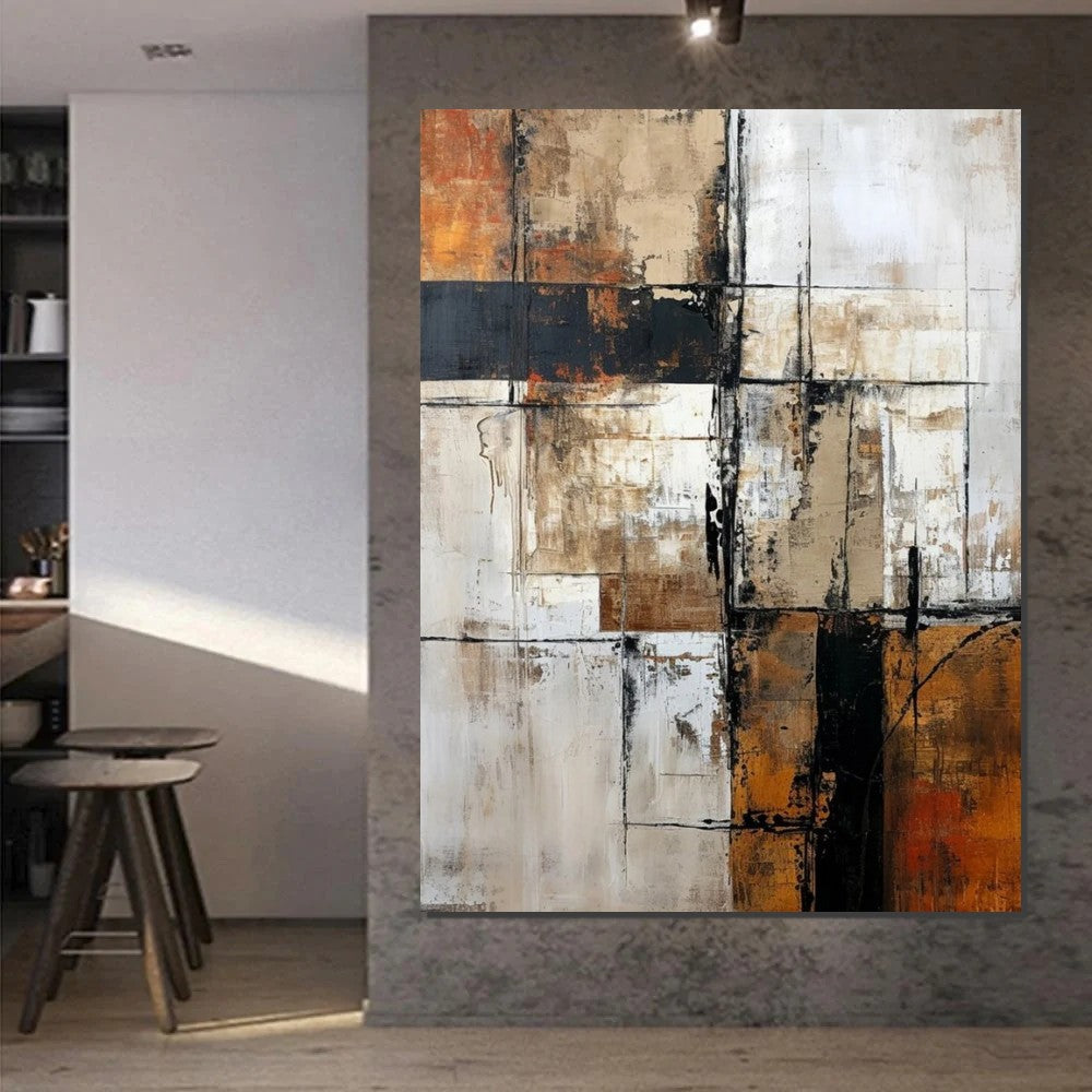 Large Abstract Paintings, Contemporary Acrylic Wall Art Ideas, Modern Canvas Painting, Large Paintings for Living Room, Simple Modern Art-Grace Painting Crafts