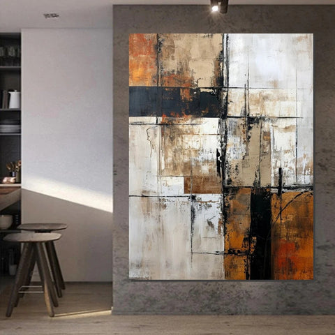 Large Abstract Paintings, Contemporary Acrylic Wall Art Ideas, Modern Canvas Painting, Large Paintings for Living Room, Simple Modern Art-Grace Painting Crafts