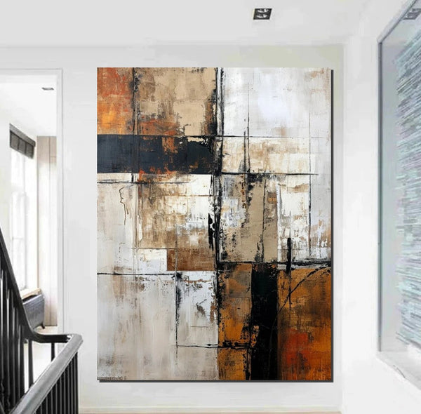 Large Abstract Paintings, Contemporary Acrylic Wall Art Ideas, Modern Canvas Painting, Large Paintings for Living Room, Simple Modern Art-Grace Painting Crafts