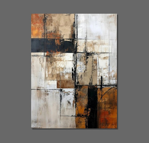 Large Abstract Paintings, Contemporary Acrylic Wall Art Ideas, Modern Canvas Painting, Large Paintings for Living Room, Simple Modern Art-Grace Painting Crafts
