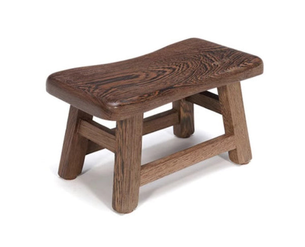 Wenge Wood Stool, Children's Wooden Stool, Shoe-changing Stool, Solid Wood low Stool, Sofa Stool, Dining Table Stool-Grace Painting Crafts
