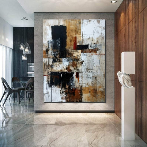 Canvas Painting for Living Room, Simple Modern Art, Large Paintings for Sale, Extra Large Wall Art Painting, Modern Contemporary Abstract Artwork-Grace Painting Crafts