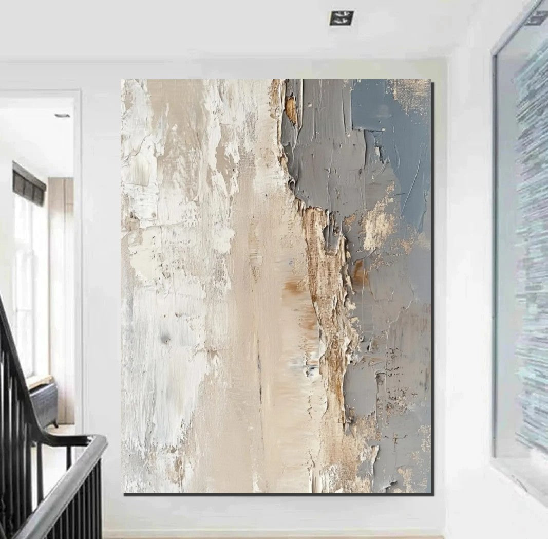 Palette Knife Paintings, Hand Painted Canvas Art, Modern Paintings for Living Room, Simple Painting Ideas for Bedroom-Grace Painting Crafts